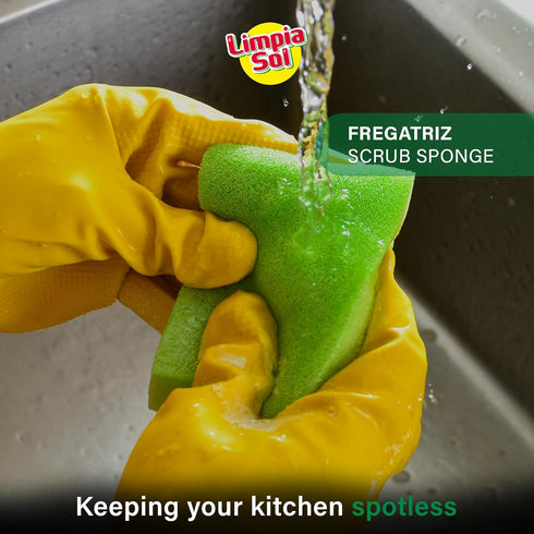 | Pack 12 Fregatriz Scrub Sponge | Cleaning Supplies Sponges | Dish Scrubber - Home & Kitchen Utensils | Cleaning Tools...
