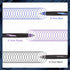 WRITECH Retractable Gel Ink Pens: Low Center of Gravity 0.7mm Multicolor Medium Point with Refills Silent Click No Smear Pen Black Blue Purple 3ct...