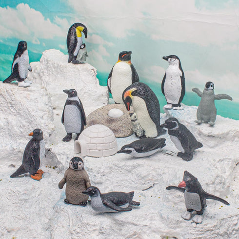 Polar Penguin Figure Cards Playsets 15PCS Penguin Model Toy Desktop Decoration Collection Party Favors Toys for Boys Girls Kids...