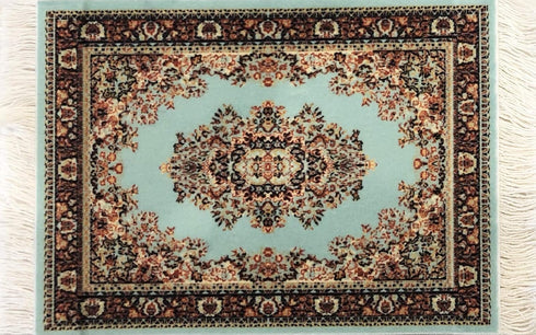 Carpet Coasters, Set of 4 Turkish Rug Style Table Drink mats, Absorbent Kitchen and Dining Accessories, Spill & drip Protection, Rectangular...