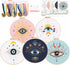 Harimau 5pcs Beginner Embroidery Kit,Eye Pattern,Cross Stitch Kits, Including Stamped Embroidery Cloth with 2 Embroidery Hoops, Multicolor Color T...