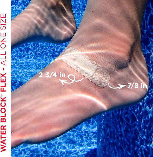 Band-Aid Brand Water Block Flex 100% Waterproof Adhesive Bandages for First-Aid Wound Care of Minor Cuts, Scrapes & Wounds, Ultra-Flexible Design,...