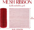 MEEDEE Red Metallic Mesh Red Deco Mesh 10 Inch Red Mesh Ribbon for Christmas Tree Red Mesh for Wreaths Decorative Mesh Wreath Supplies Garland Sta...