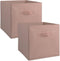 DII Non Woven Fabric Storage Bin Collection Collapsible Organizer Cube, Small Set, 13x13x13", Millennial Pink, 2 Count...