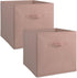 DII Non Woven Fabric Storage Bin Collection Collapsible Organizer Cube, Small Set, 13x13x13", Millennial Pink, 2 Count...
