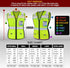 TCCFCCT Women Reflective Vest 11 Pockets High Visibility Mesh Safety Vest for Lady, Neon Construction Work Vest with Zipper, Snug-Fit, Durable wit...