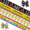 4 PCS Back to School Grosgrain Ribbons 3/4" School Decor Ribbons 5 Yards, School Bus Pencil Crayon Craft Ribbons for First Day of School Party Fav...