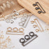 BENECREAT 3 Set 3 Colors Wide Waist Belt Eye Buckle, 2.7x1.2 Metal Hook Buckle Fastening Belt Accessories for DIY Waist Belt Hand Sewing Dress Bel...