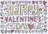 Iconikal Color-Your-Own 2-Sided Reversible Disposable Paper Place Mats, Valentine's, 14 x 10-inches, 22-Count...