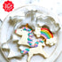 Unicorn Cookie Cutters 3-Pc. Set Made in USA by Ann Clark, Unicorns and Rainbow...