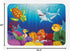 Lunarable Aquarium Bath Mat, Cartoon Tropical Fish and Happy Underwater World Corals Biodiversty Theme, Plush Bathroom Decor Mat with Non Slip Bac...