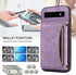 Phone Case for Google Pixel 6 Wallet Cover with Crossbody Shoulder Strap and Leather Credit Card Holder Pocket Slim Stand Cell Accessories Mobile ...