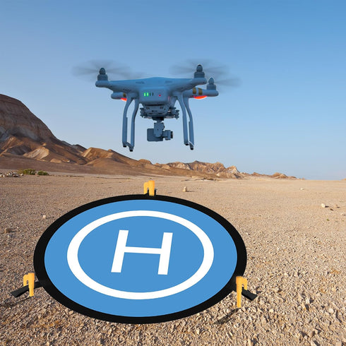 Drone Landing Pad, 21.6'' Waterproof Universal Quadcopter Landing Pads Fast-fold Double Sided for DJI Mini 4/3 Pro,Air 2S,Mavic Air 2,Mavic 2 Pro,...