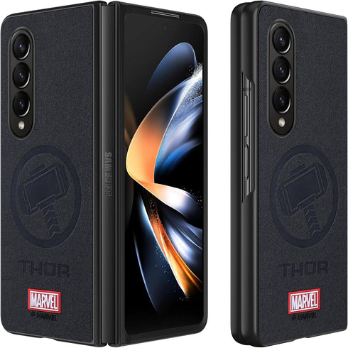 Case for Samsung Galaxy Z Fold 3 5G, with Superhero character Compatible Galaxy Z Fold 3 5G Leather Case BLACK...