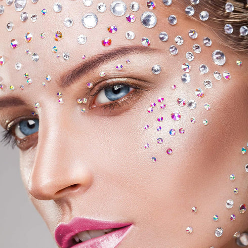 Maitys 2880 Pcs SS20/ 4.8mm Clear Flat Back Crystal Rhinestones Round Beads Glass Diamond Gems for DIY Nail Art, Craft Glue Fix, Makeup Decoration...