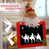 11 Pieces Christmas Nativity Scene Stencils Nativity of Jesus Stencil Reusable DIY Drawing Stencil for Painting on Wood Canvas Reusable Nativity S...