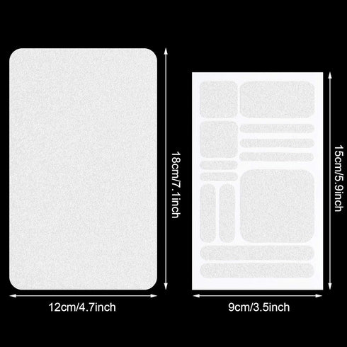 8 Pieces Cell Phone Grip Tapes Stickers Anti-Slip Grip Rubberized Decal Stickers Adhesive Traction Grip Decal Stickers Anti-Slip Textured Phone Ta...