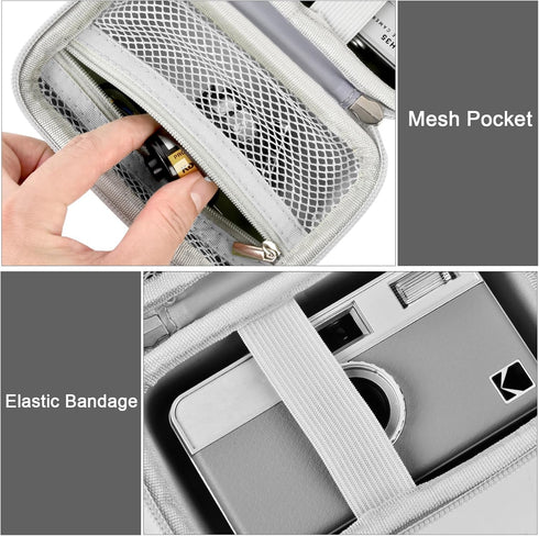 Digital Camera Case Compatible with KODAK EKTAR H35 H35N Half Frame Film Camera, Storage Holder Organizer for Kodak Ultra F9 M35 M38 Paper Shoot C...
