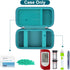 Canboc Diabetic Supplies Case, Carrying Organizer for Glucose Meter, Lancing Device, Blood Sugar Test Strips, Lancets, Insulin Pens, Alcohol Wipe ...