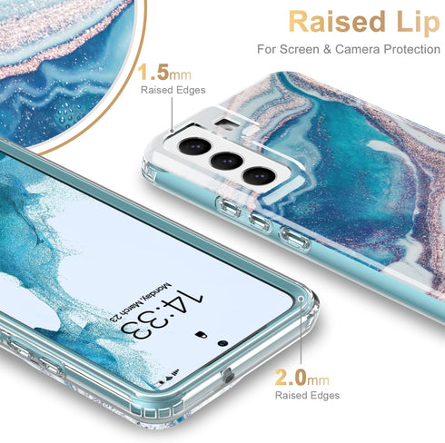 Esdot for Samsung Galaxy S22 Case,Military Grade Passing 21ft Drop Test,Rugged Cover with Fashionable Designs for Women Girls,Protective Phone Cas...