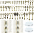 46 PCS Vintage Skeleton Keys Charms Flying Keys With 50 Pairs Dragonfly Wings and 52 Yards Fishing Line For Jewelry Making DIY Craft...
