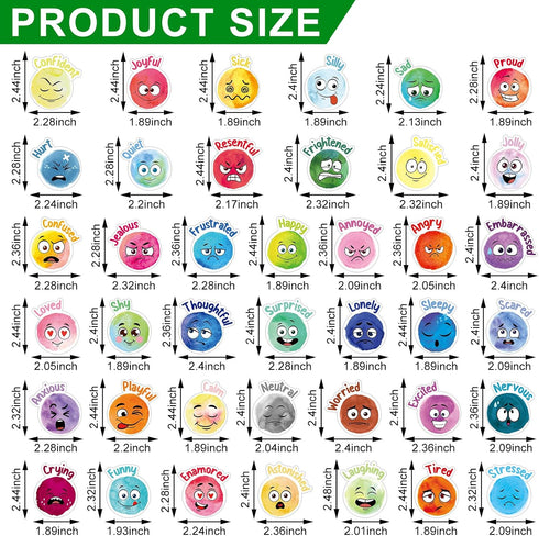 40 Pcs Face Emotional Feelings Funny Refrigerator Magnets Cute Emotion Fridge Magnets Round Decorative Mood Magnets for Whiteboard Kitchen Office ...