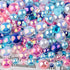 75g Mix Resin Pearls Rhinestones Kit, 3-10mm Half Pearls and 2-6mm Flatback Rhinestones for Nail Art Decoration Shoes Clothes Tumblers Scrapbookin...