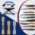 20 Sets Brass Bracket Bolt Fasteners and Stainless Steel Bracket Bolt Fasteners Tactical Lock Rivets Knife Making Supplies Knife Handle Pins Knife...