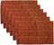 Sweet Home Collection 100% Cotton Placemats for Dining Room Rectangle Two Tone Woven Fabric 13" x 19" Soft Durable Table Mat Set, Set of 6, Rust...