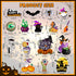 16 Pcs Halloween Magnets Reflective Car Magnets Decorations Halloween Refrigerator Magnetic Stickers Holiday Pumpkin Bat Magnet Stickers Accessori...