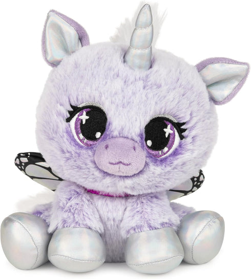 GUND P.Lushes Designer Fashion Pets Mariah Monarch Unicorn Premium Stuffed Animal, Purple/Silver, 6”...