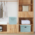 TYEERS Collapsible Storage Bins With Lids, Large Fabric Storage Boxes - 2 Pack - Aqua Spring...