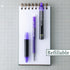 PILOT, FriXion Synergy Clicker Erasable, Refillable, Retractable Gel Ink Pens, Extra Fine Point 0.5 mm, Pack of 12, Purple Ink...