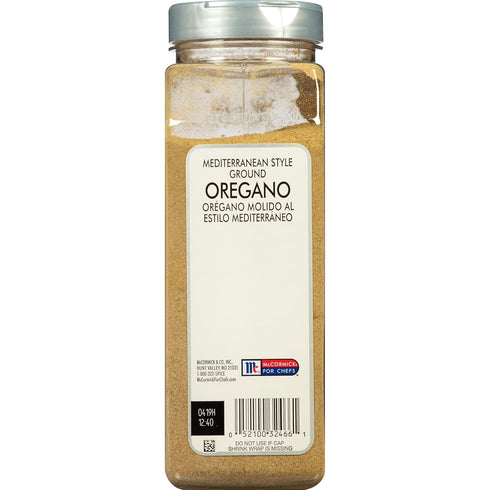 McCormick Culinary Mediterranean Style Ground Oregano, 13 oz - One 13 Ounce Container of Ground Oregano Spice, Use in Greek and Italian Cuisines f...