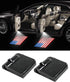 2Pcs American Flag Car Door Lights Logo Projector,Car Door LED Logo Projector Light,Car Door Welcome Logo Projector Lights,Universal Holeless Magn...