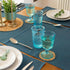 Bormioli Rocco Romantic Set Of 4 Stemware Glasses, 10.75 Oz. Colored Crystal Glass, Light Blue, Made In Italy....