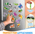 Refrigerator Magnets for Kids Zoo Animals - Big Fridge Magnets for Toddlers - Animal Toys for Toddlers 1-3 - Developmental Toys for 1 Year Old...