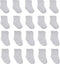Little Me 20-Pack Newborn Baby Infant & Toddler Unisex Socks, 0-12/12-24 Months, Assorted Size Pack, White...