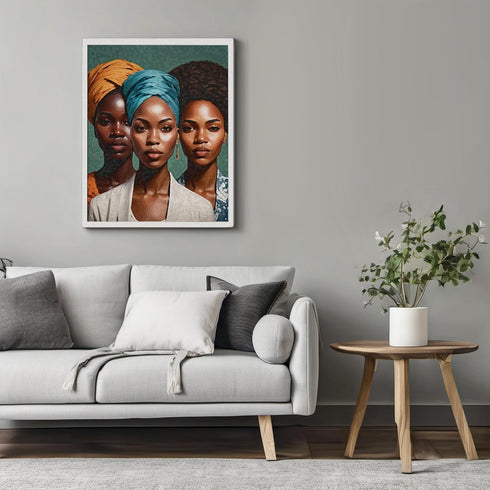Posterizer 1 pcs-abstract modern African womans decor-Afro-American Art Collection-Abstract & Modern Art-Gifts for Women-Living Room Bedroom Decor...