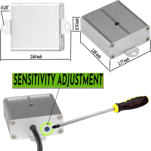 CCTV Microphone Audio Outdoor Security Gift RCA Tiny Surveillance Mic DVR High Sensitive Preamp Amplified Pickup Device External Camera Sound Wate...