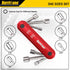 HURRICANE 6 in 1 Folding Nut Driver Set SAE, Hex Nut Driver Set, Cr-V Steel Shank. Premium Portable Premium Aluminum Handle. Easy to Carry Out, 3/...