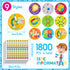 1800 Pcs Science Stickers for Kids Science Teacher Reward Stickers Science Party Favor Stickers Bulk Chocolate Stickers Science Decals for Chemist...