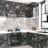 Marble Black Contact Paper Peel and Stick Countertops Gold Contact Paper Peel and Stick Wallpaper for Kitchen Waterproof Vinyl Film Marble Shelf L...