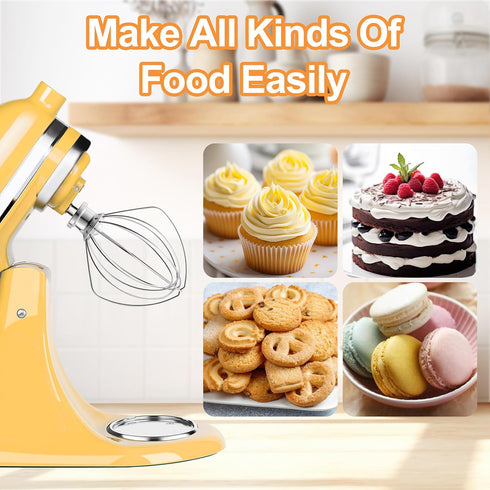 Wire Whip for KitchenAid Tilt-Head Stand Mixer Accessory Replacement, Egg Cream Stirrer, Cakes Mayonnaise Whisk?Whipping Egg White...