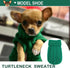 Small Dog Sweater 2 Pieces Dog Sweaters for Small Dogs, Dog Clothes for Small Dogs, Pet Cat Sweater Cold Weather Puppy Clothes Outfits (Small)...