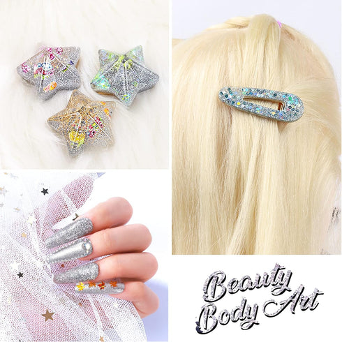 YGDZ Extra Fine Glitter - 150g/5.29OZ Holographic Glitter for Crafts, Resin Art & Festival Decor...