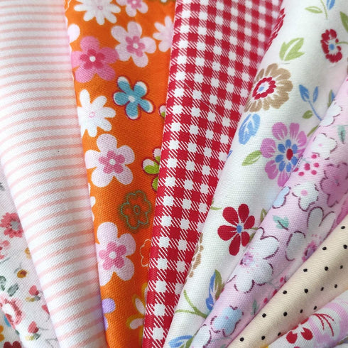 Quilting Fabric, Misscrafts Cotton Craft Fabric Bundle Squares Patchwork Pre-Cut Quilt Squares for DIY Sewing Scrapbooking Quilting Dot Pattern (5...