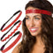 Hipsy Women's Adjustable NO SLIP Bling Glitter Headband Mixed Pack (Red 3pk)...