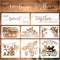 Farmhouse Stencils, Reusable Cow Pig Farm Stencils Wood Burning Country Farm Animal Paint Stencils for Painting on Wood DIY Craft Furniture Wall S...
