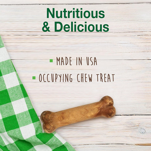 Nylabone Healthy Edibles Natural Dog Chews Long Lasting Chew Treats for Dogs, Roast Beef & Chicken Flavor, X-Small/Petite (3 Count)...